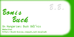 bonis buck business card